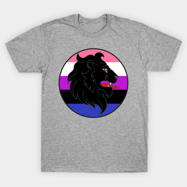 An Tir Pride - Genderfluid- Populace Badge Style 1 T-Shirt by Yotebeth